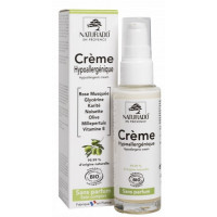 Crème hypoallergénique sans parfum 40 ml - Naturado karité rose musquée ricin noisette millepertuis Aromatic provence