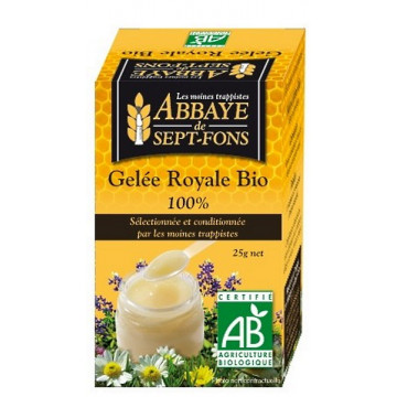 Gelée Royale Bio non congelée 25 gr - Abbaye de Sept Fons