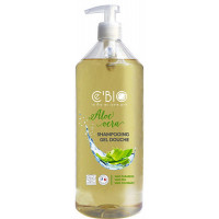 Shampooing gel douche Aloe Vera 1 Litre Cé'Bio tous types de cheveux pour toute la famille shampoing Ariomatic provence