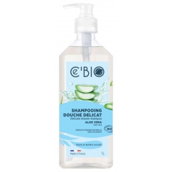 Shampooing gel douche Aloe Vera 1 Litre - Cé'Bio