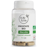 Prostate bio 120 gélules - Belle et Bio adénome hyperplasie pépins de courge racine d'ortie Aromatic provence