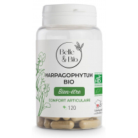 Harpagophytum Bio 120 gélules - Belle et Bio harpagophyton griffe du diable Aromatic provence