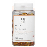 Belle et Bio Huile de Nigelle bio - 120 capsules huile de cumin noir nigella sativa Aromatic provence