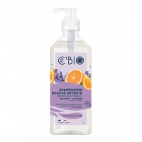 Shampooing douche Orange Lavande 1 Litre - C'BIO,   Produits d'hygiène bio,  Cosmétique Aromatic provence