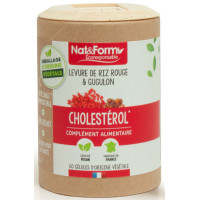 Levure de riz rouge et Gugulon 60 gélules - Nat et Form commiphora mukul cholestérol Aromatic provence
