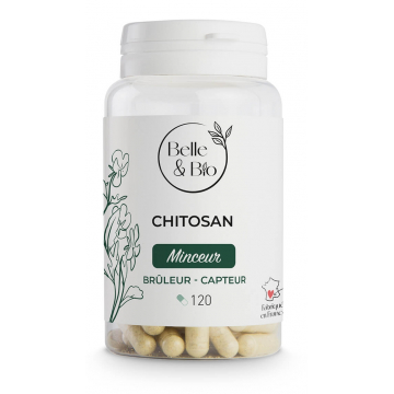 Chitosan naturel 120 gélules - Belle et Bio