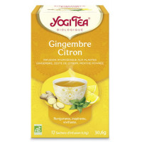 Infusion Gingembre Citron 17 infusettes - Yogi Tea tisane revitalisante épicée et acidulée Aromatic provence