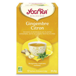 Infusion Gingembre Citron 17 infusettes - Yogi Tea