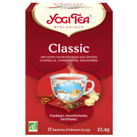Infusion ayurvédique épicée Classic 17 sachets - Yogi Tea chai classic immunité tonicité vigueur Aromatic provence