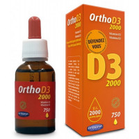 Ortho D3 2000 UI 750 gouttes flacon de 30ml - Orthonat Nutrition vitamine D3 liposoluble liquide Aromatic provence