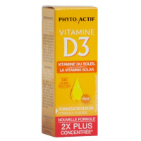 Vitamine D3 400UI Flacon compte gouttes 15 ml - Phyto-actif immunité croissance enfants Aromatic provence