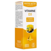 Vitamine D3 400UI Flacon compte gouttes 15 ml - Phyto-actif immunité croissance enfants Aromatic provence