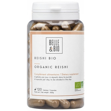 Reishi bio 120 gélules végétales - Belle et Bio