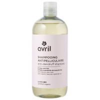 Shampoing anti pelliculaire 500 ml - Avril action anti pellicules romarin lavande menthe Aromatic provence