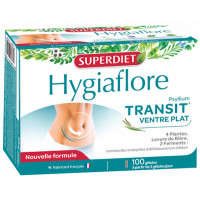 Hygiaflore Transit Ventre plat 100 gélules - Super Diet psyllium indien, aromatic provence
