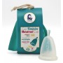 Cup féminine Taille 2 avec pochette en coton bio verte - Lamazuna