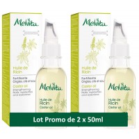 Duo Huile de Ricin Soin des ongles et des cils 2X50ml Melvita aide les cheveux les cils et les ongles Aromatic provence