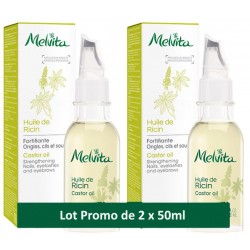 Duo Huile de Ricin Soin des ongles et des cils 2X50ml - Melvita