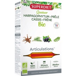 Quatuor Articulations bio 20 ampoules de 15ml - Super Diet