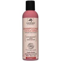 Shampooing Cheveux abîmés 200ml sans sulfates  - Naturado illite argile rouge Aromatic provence