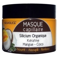 Masque capillaire Kératine Mangue Coco 250 ml - Aquasilice panthénol silicium kératine Aromatic provence