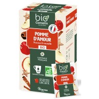 Infusion Pomme d'Amour Bio camomille matricaire 20 sachets - Bio Conseils digestion et relaxation Aromatic provence