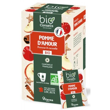 Infusion Pomme d'Amour Bio camomille matricaire 20 sachets - Bio Conseils