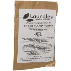 Sachet Recharge pour 500ml Savon d'Alep liquide bio 25gr - Lauralep