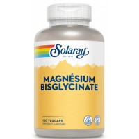 Bisglycinate de Magnésium 120 gélules - Solaray magnésium biodisponible Aromatic provence