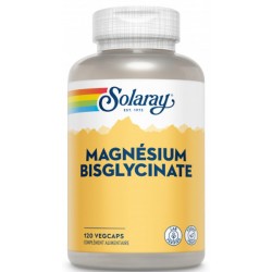 Bisglycinate de Magnésium 120 gélules - Solaray