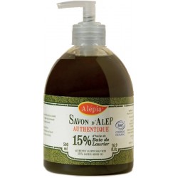 Savon d'Alep liquide authentique 15% Laurier 500ml - Alepia