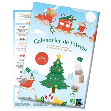 Calendrier de l'avent thé Bio collection limitée 50gr - Touch Organic