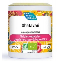 Shatavari 375mg BIO 60 gélules - Phytofrance asparagus racemosus ayurvédique cycle menstruel Aromatic provence