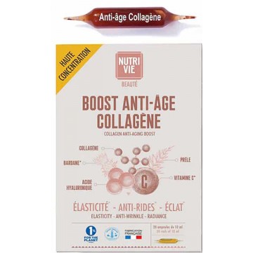 Boost Anti age collagène 20 ampoules - Nutrivie