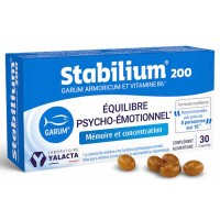 Stabilium 200 30 capsules - Yalacta garum armoricum vitamine B6 énergie concentration Aromatic provence