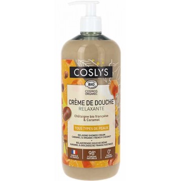 Crème de douche relaxante châtaigne caramel 1L - Coslys