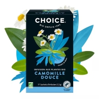 Infusion camomille douce bio 17 sachets - Choice tisane camomille matricaire bio digestion Aromatic provence