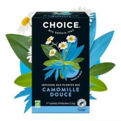 Infusion camomille douce bio 17 sachets - Choice