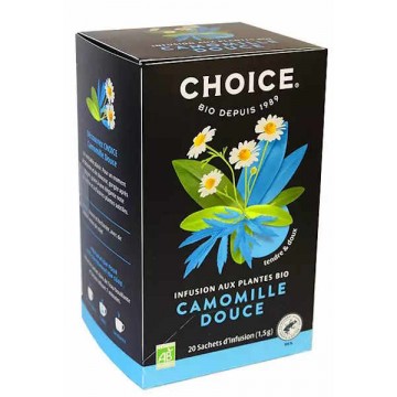 Infusion camomille douce bio 20 sachets - Choice