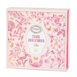 Coffret tisane Jour d'amour bio 20 sachets - Provence d'Antan