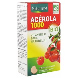 Acérola 1000 Bio 30 comprimés à croquer - Naturland