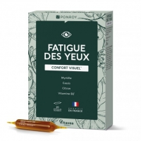 Fatigue des Yeux Myrtille Cassis Citron 20 ampoules de 10ml Bio Conseils fatigue circulation oculaire Aromatic provence