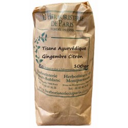 Tisane Ayurvédique Gingembre Citron 100 gr - Herboristerie de Paris