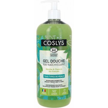 Gel douche rafraîchissant Menthe Chanvre 1L - Coslys