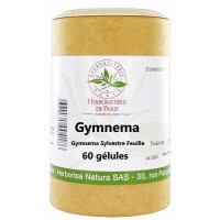 Gymnema sylvestre 60 gélules de 250 mg - Herboristerie de Paris action anti sucres anti cholestérol Aromatic provence