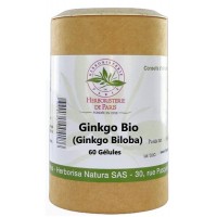 Ginkgo Biloba Feuilles Bio 60 gélules - Herboristerie de Paris fonction cognitive Aromatic provence