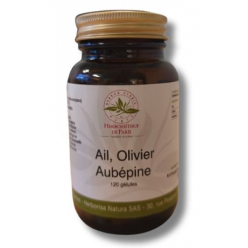 Ail Olivier Aubépine 120 gélules Herboristerie de Paris