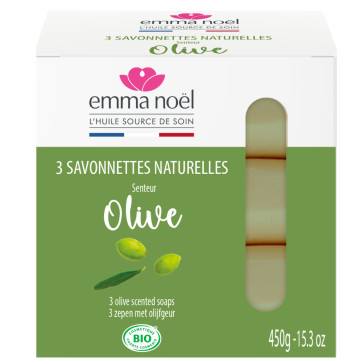 Pack 3 Savonnettes Olive 3x150g