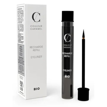 Recharge Eye Liner 01 noir bio applicateur pinceau 5 ml - Couleur Caramel