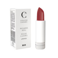 Recharge Rouge à lèvres satiné n° 223 vrai rouge 3.5g - Couleur Caramel - Aromatic Provence maquillage bio sophistiqué